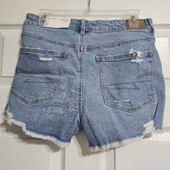 American Eagle Strigid Denim Mom Shorts Women's 8 - Picture 7 of 9
